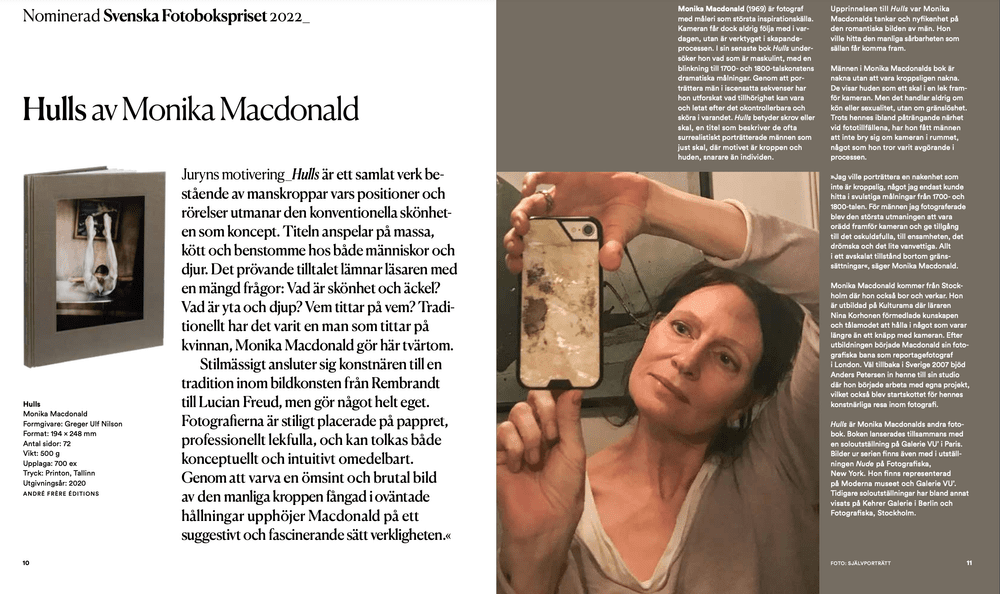 Swedish Photobook Prize nomination